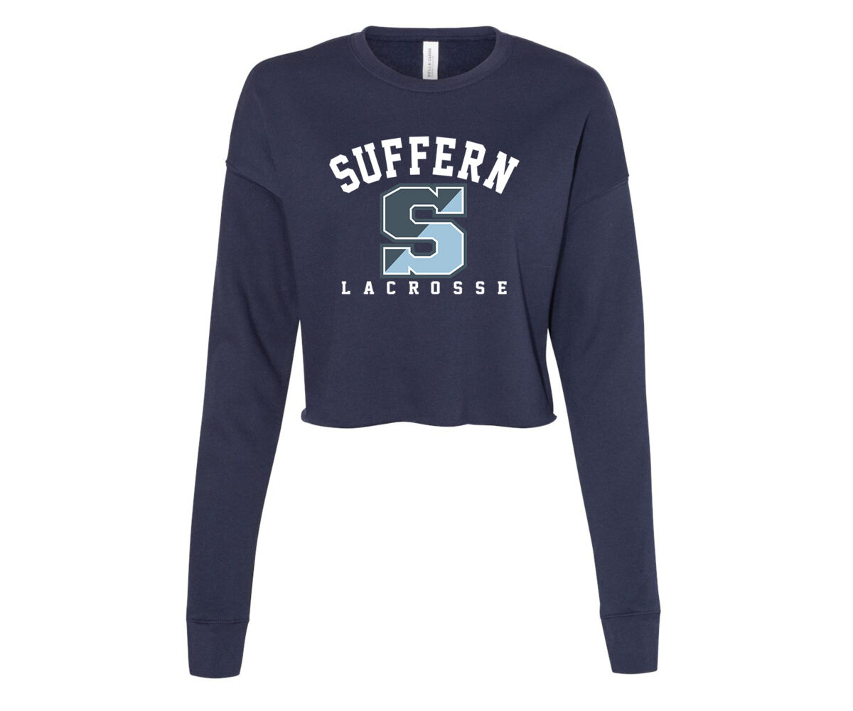 Suffern Ladies Cropped Sweatshirts Thumbnail