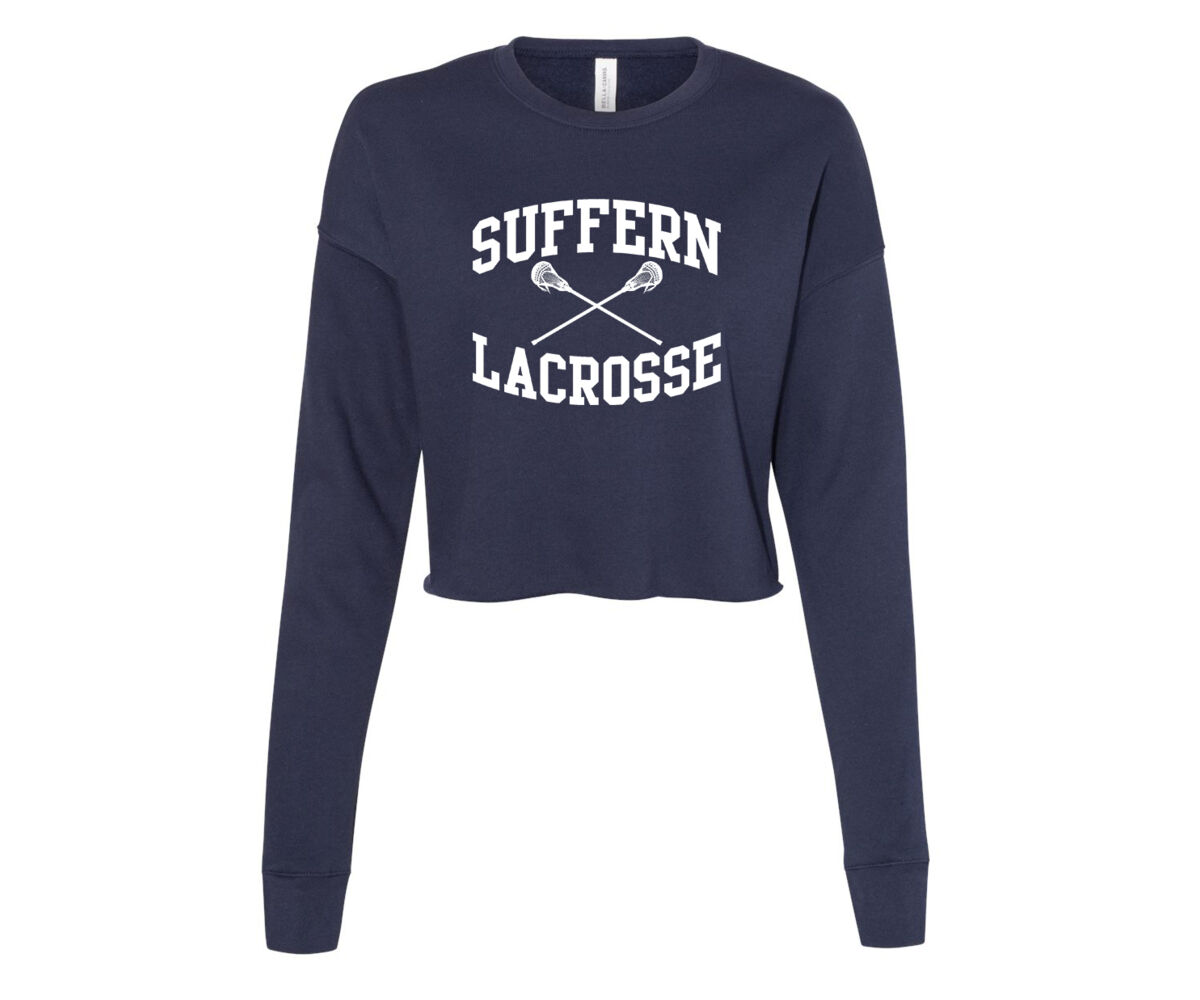 Suffern Ladies Cropped Sweatshirts (Logo 3) Thumbnail